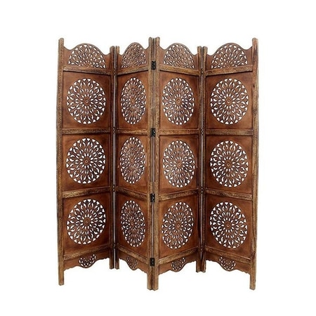 Shilpi Handcarved Wooden Room Divider Panels -NSHC027