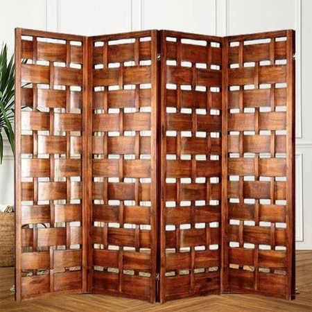 Shilpi Handcarved Wooden Room Divider Panels -NSHC034