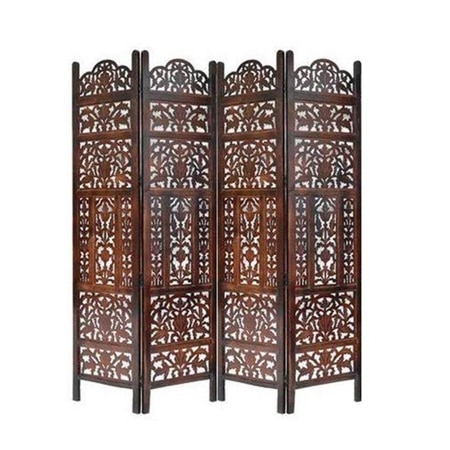 Shilpi Handcarved Wooden Room Divider Panels -NSHC039