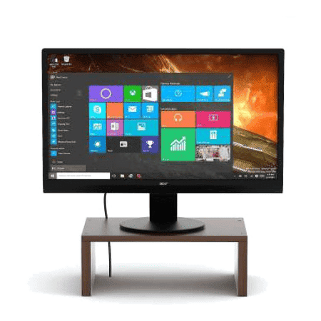 Wudville Bluewud Norel Monitor/Computer/PC/Screen Riser Stand for Home & Office in Wenge Finish