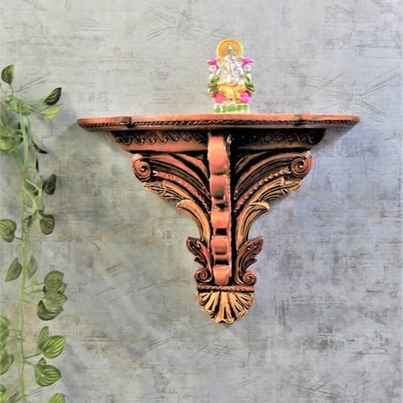 Tony MultiColor Solid Wood Wal Shelf