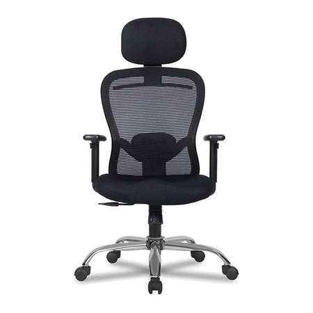 Corre Net Swivel Study Chair in Black Colour