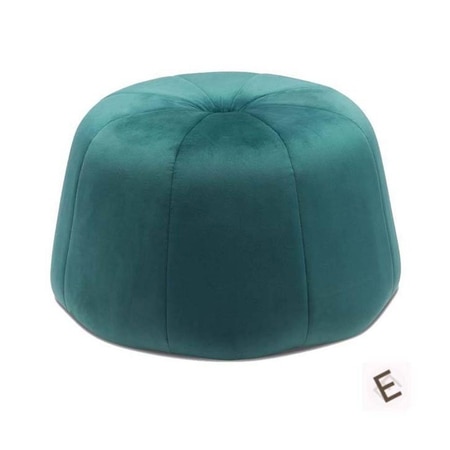 Boho Ottoman in Peacock Teal Colour