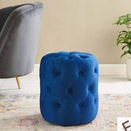 Amanda Pouffe in Navy Blue Colour