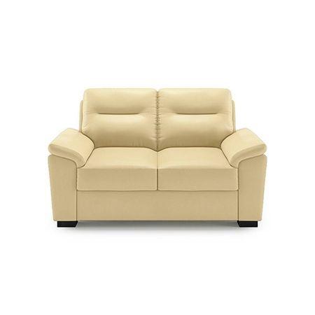 Adelaide 2 Seater Leatherette Sofa in Cream Colour