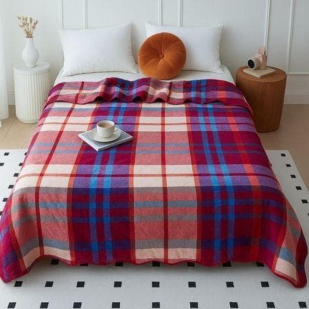 Silky Touch Premium Super Soft Cozy Doube Bed Blanket 240 X 220 Cms  210 Cms