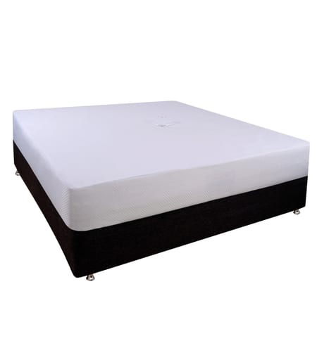 Springtek Waterproof Mattress Protector Premium Cotton Mattress Bed Cover78x72 in White