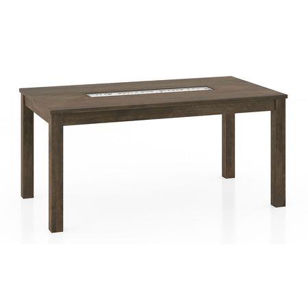 Brighton XL 6 Seater Dining Table In Danish Walnut Finish