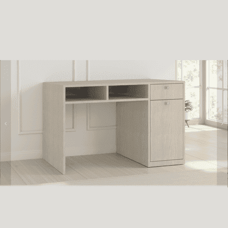 Alana Study Desk with Cabinet Drawer and Shelf in Bronze Cambric Colour