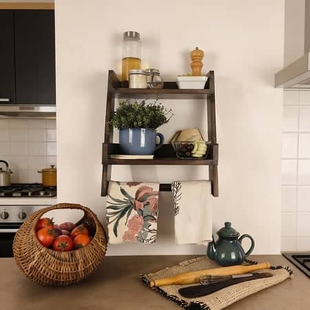 Calista Wooden Shelf Ladder