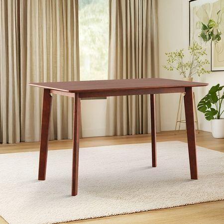 Augusta 4 Seater Dining Table In Dark Walnut Finish