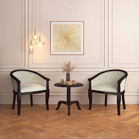 Florence Lounge Chair in Monochrome Paisley Colour