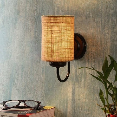 Robert Beige Natural Fiber Wall Light