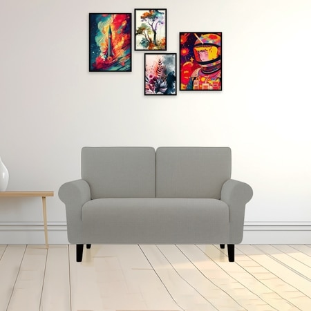 2 Seater Light Grey Sofa Cover