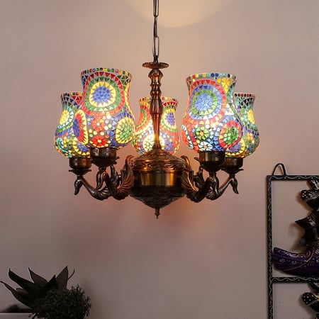 Devansh Dual Black Metal  Wallmounted Lamp With Cotton Off-White Shade