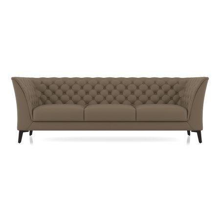 Weston 3 Seater Premium Italian Leather Sofa In Dark Truffle