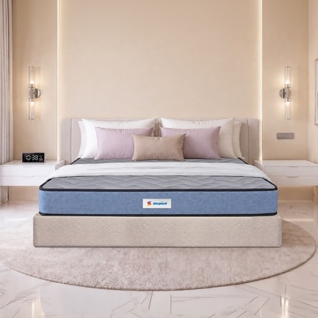 Sleepwell Ortho Pro Latex Mattress Medium Firm Natural Latex Support Double 72x48x8 Inch