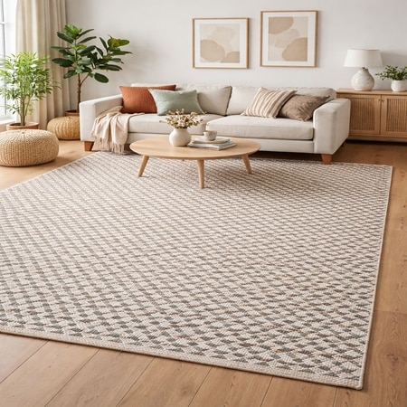 Legant Cotton Rectangle Dhurries Durry  in Multicolour