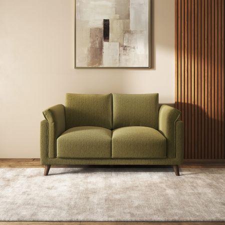 Diana 2 Seater Fabric Sofa In Olive Green Colour