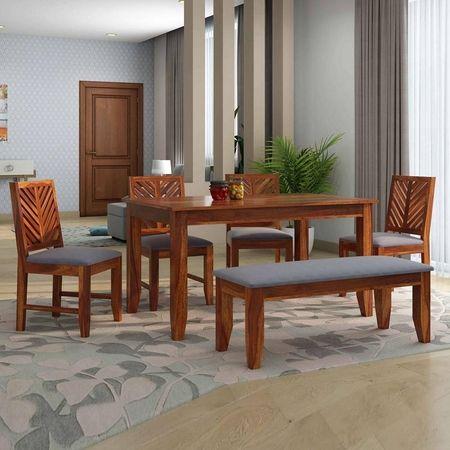 Alaca Six Dining Set With Bench