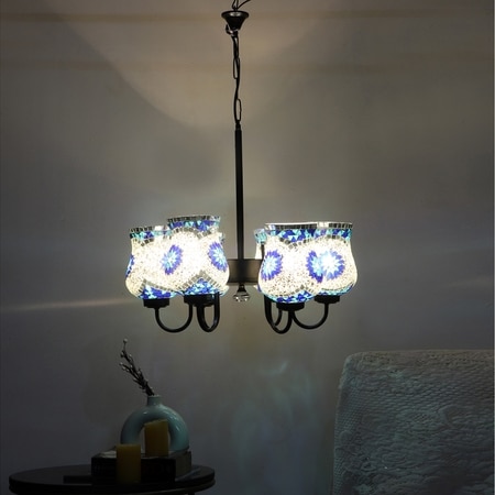 Devansh Gold Antique Wall Mounted Lamp With Off-White Cotton Shade