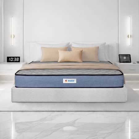 Sleepwell Ortho Genius Grid Mattress Medium Firm Orthopedic Support Double 84x47x6 Inch
