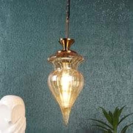 Antique Gold Iron Hanging Light In Antique Gold Colour