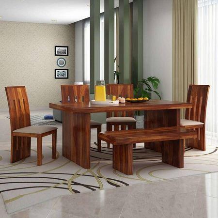 Cayman Six Seater Dining Set With Bench
