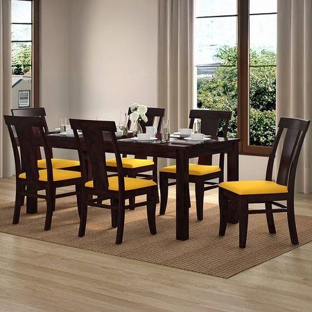 Arabia Fabio 6 Seater Dining Table With Set Of 6 Chairs