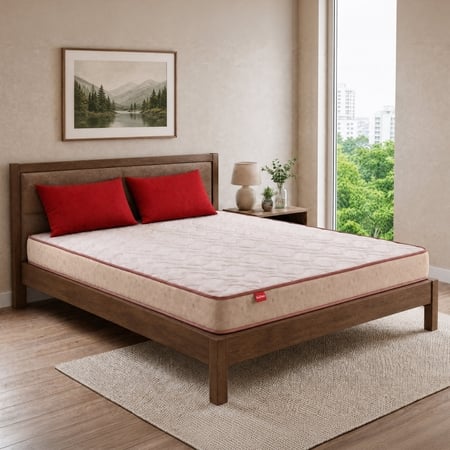 Kurlon Ortho Plus Latex Medium Firm Double Orthopedic Mattress 72x48x10 Inch