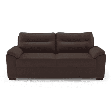 Adelaide 3 Seater Leatherette Sofa in Chocolate Colour