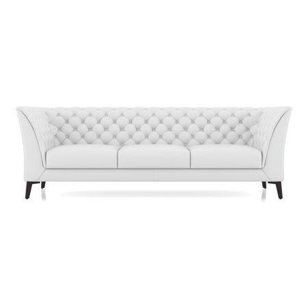 Weston 3 Seater Premium Italian Leather Sofa In Polaris