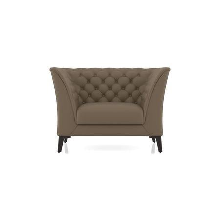 Weston 1 Seater Premium Italian Leather Sofa In Dark Truffle