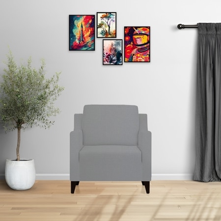 1 Seater Light Grey Sofa Cover