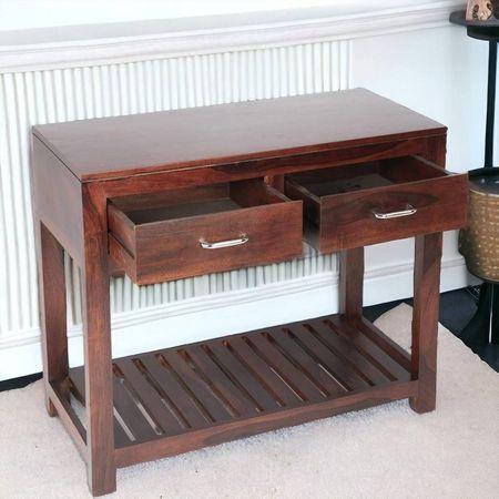 Allen Console Table - Walnut Finish