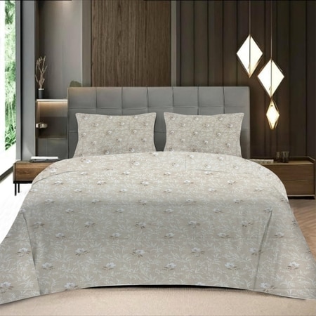 Threads Silky Touch Premium Queen Size Flat Bedsheet 254 x 230 cms