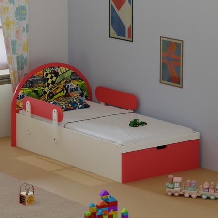 Sweet Slumber Toddler Bed in Race Car Theme