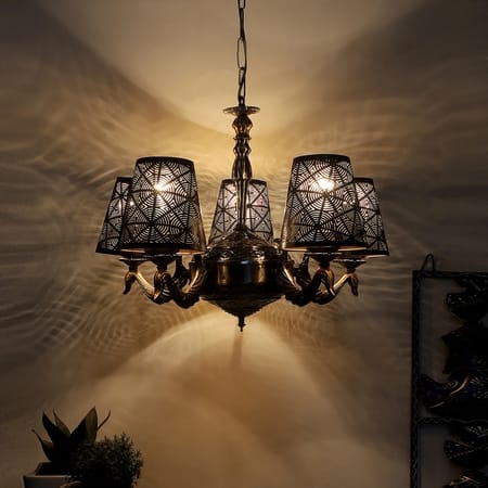 Devansh Solid Wood Electric Wall Light in Black Colour with Black Shade Count of 1 Light