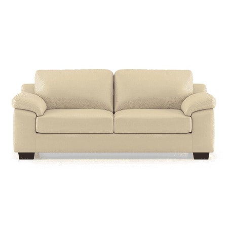 Esquel 3 Seater Leatherette Sofa in Cream Colour
