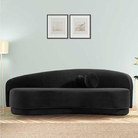 Tarron Fabric Sofa (Black)