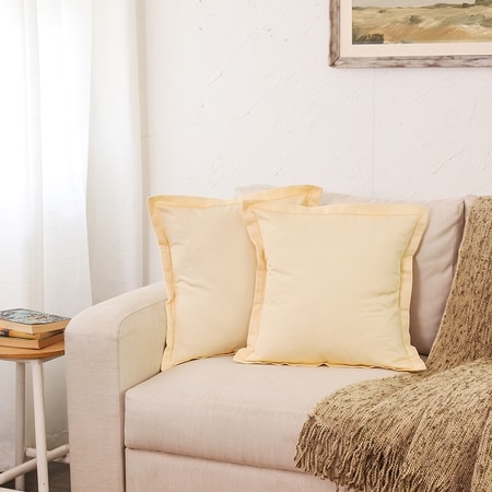 Ginger Set Of 2 Cushion Covers With Beige Colour