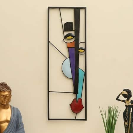 W-Akina Abstract Metal Wall Decor in Multicolor Set of 1