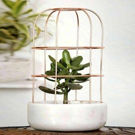 Tyler White Marble Planter