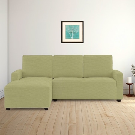 Left Aligned 2 Seater Left Aligned Chaise Lime Green Sofa Cover