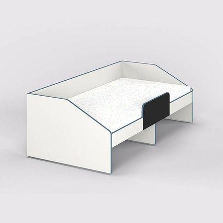 Hangout Engineered Wood Non Storage Bed in White Colour