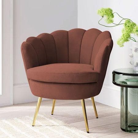 Foster Accent Chair in Brown Colour