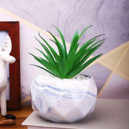 Blue 1 Pieces Succulent Artificial Plant With Pot