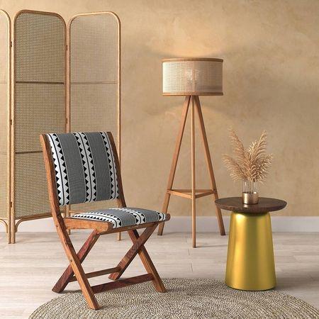 Bellucci Accent Chair in Black & White Colour