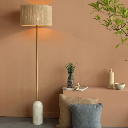 Cusp Sisal Fiber Handcrafted Floor Lamp