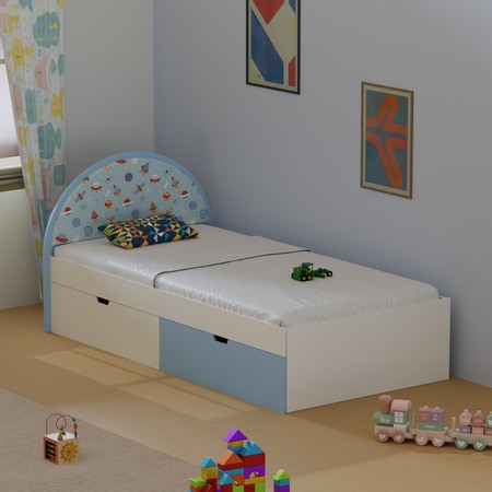 Sweet Slumber Kids Single Bed in Space Theme